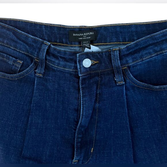 NWT Banana Republic Wide-Leg Crop High Rise Jeans 30/10 - Picture 2 of 6